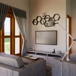 Two Bed room small house plan sri lanka