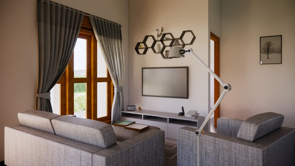 Two Bed room small house plan sri lanka