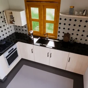 Two Bed room small house plan sri lanka