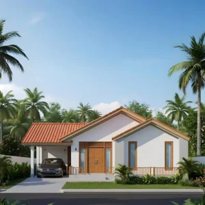 Sri Lankan Three Bedrooms House Plan LH13002