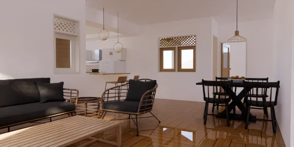 Sri lanka three bedroom house plan