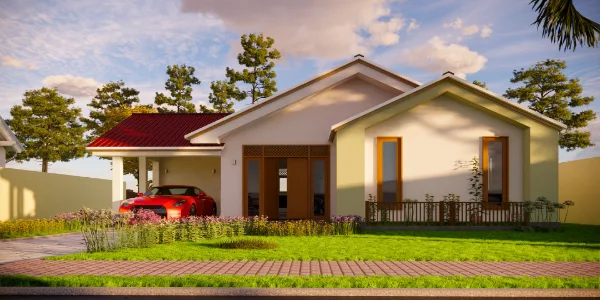 Sri Lankan Three Bedrooms House Plan LH13002 - Image 4