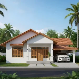 Sri Lankan Three Bedrooms House Plan - Araliya Villa LH13003